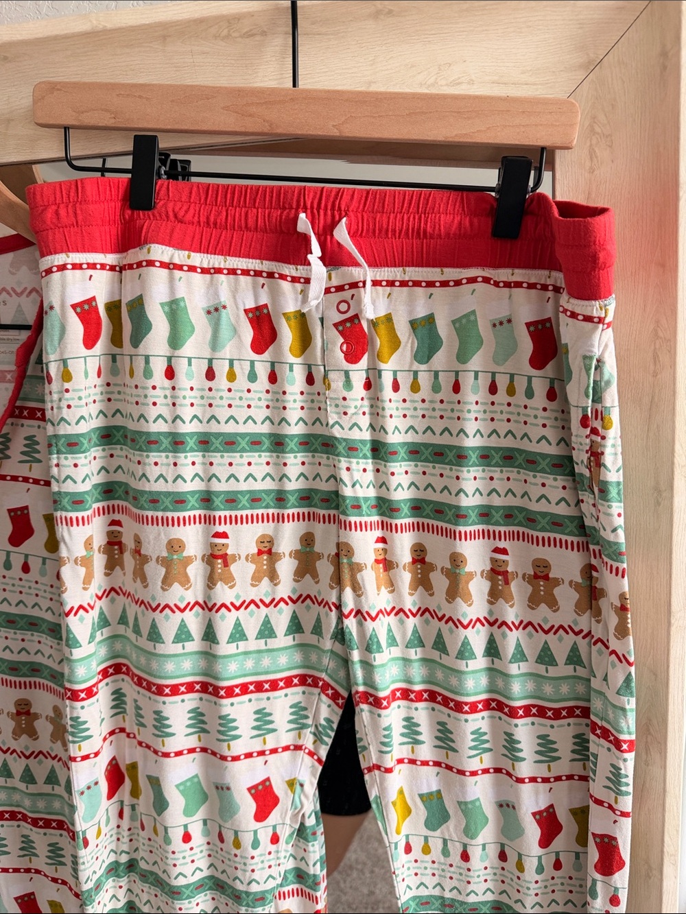 Little Sleepies Gingerbread Christmas Pajama Set Bamboo Medium - Picture 4 of 4